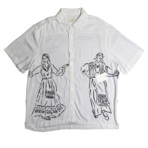 Aimé Leon Dore Chorós Button Up Shirt White Size S